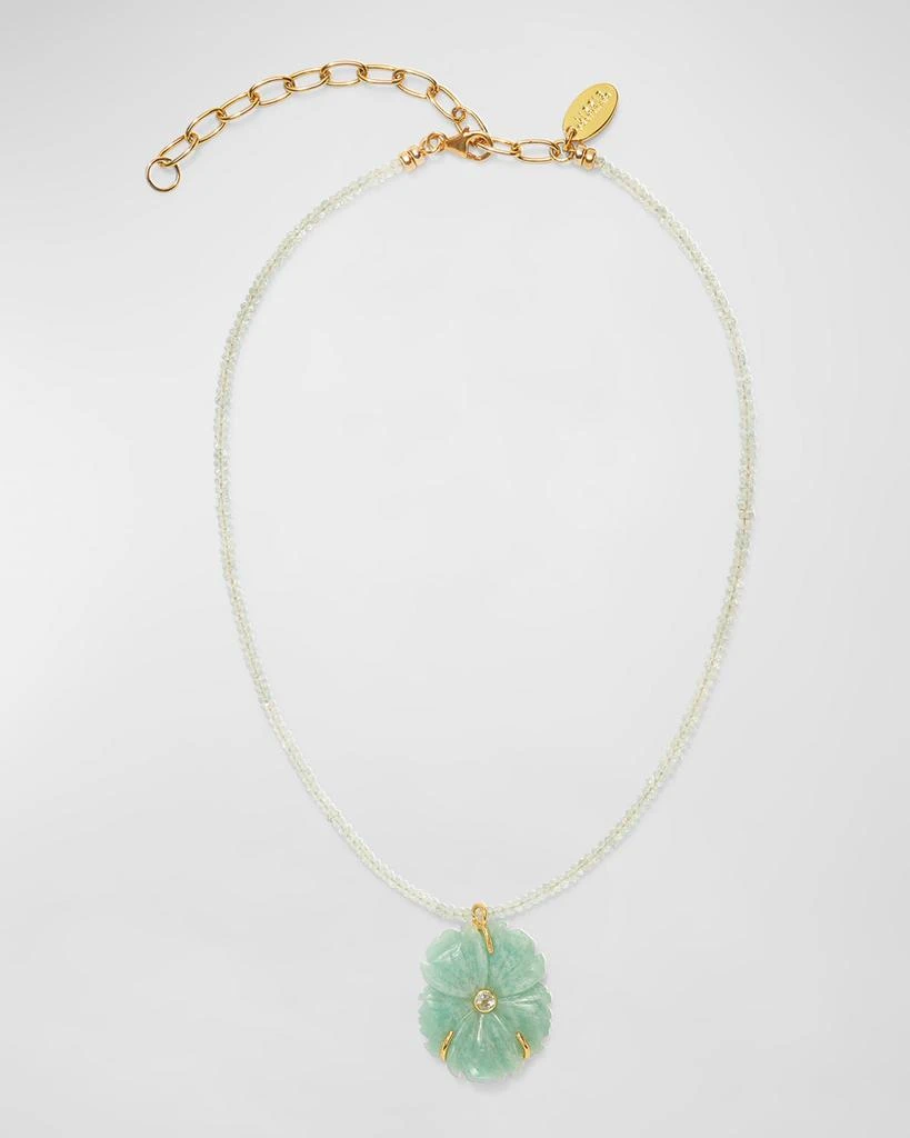 Lizzie Fortunato NEW BLOOM NECKLACE IN SEA FOAM 1