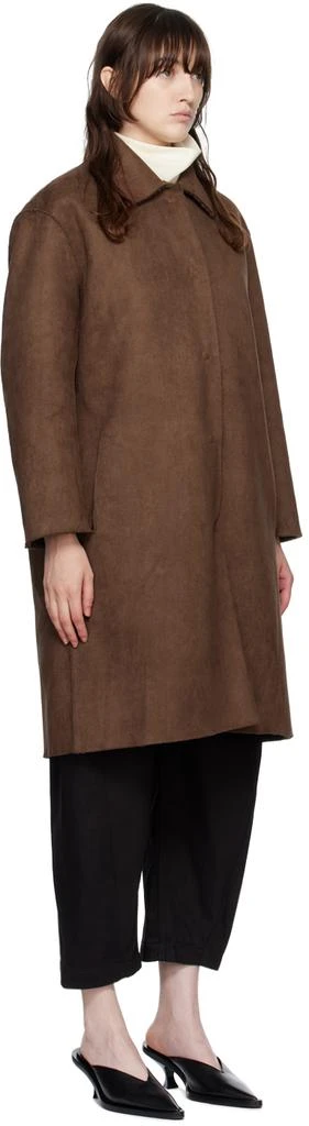 Nothing Written SSENSE Exclusive Reversible Brown Oversized Coat 4