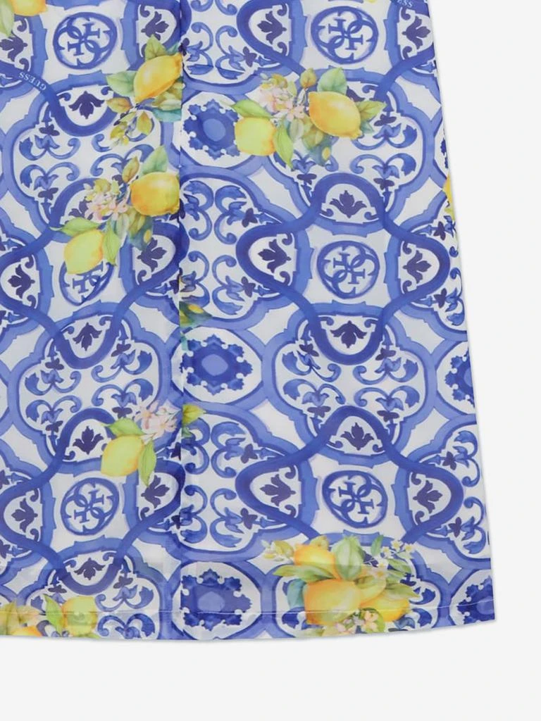 GUESS Guess Girls Amalfi Coast Chiffon Dress in Blue 4