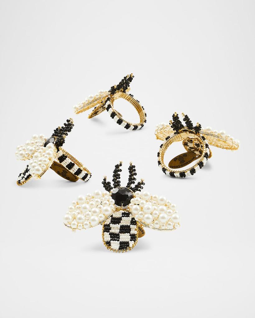MacKenzie-Childs Bee Napkin Rings, Set of 4
