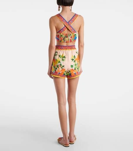 Dolce 
Gabbana Taormina printed cotton-blend shorts 3