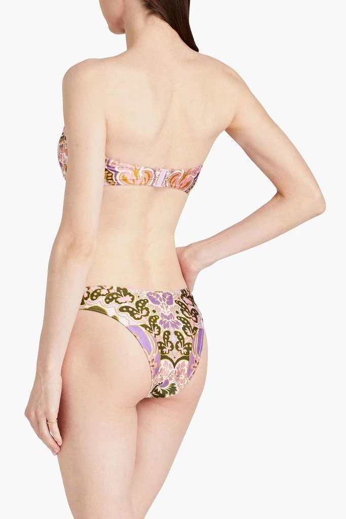 Zimmermann Printed bandeau bikini 3