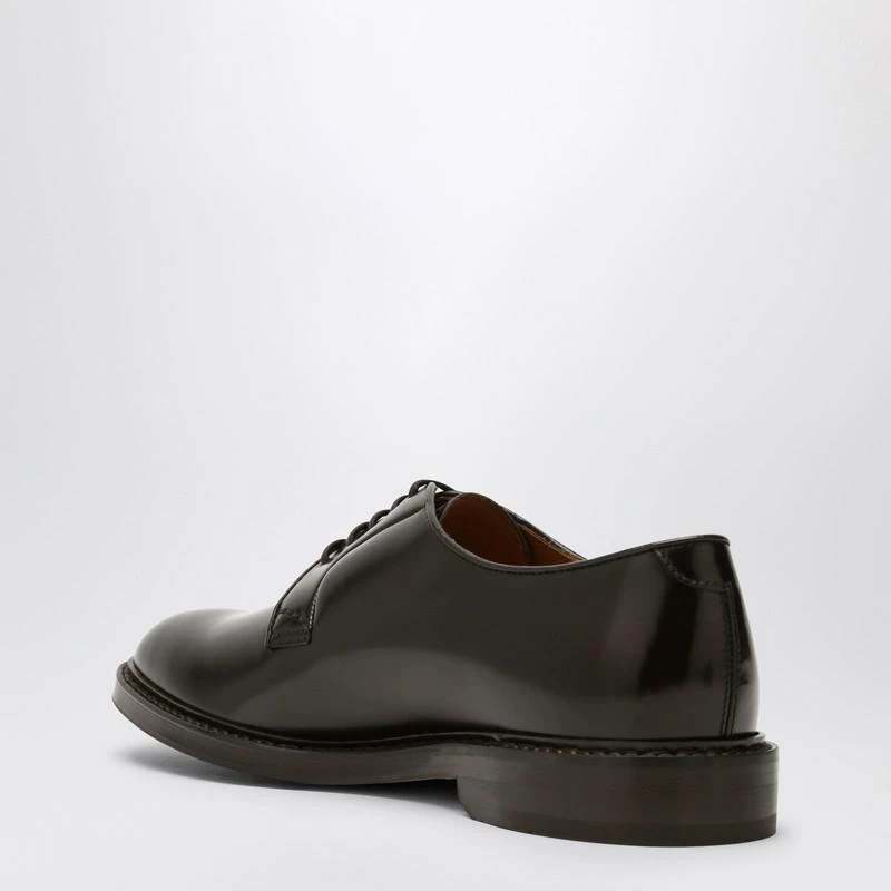 DOUCAL'S Low brown leather lace-up 4