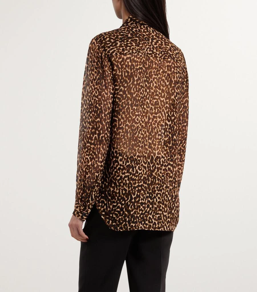 The Kooples Semi-Sheer Leopard Shirt 3