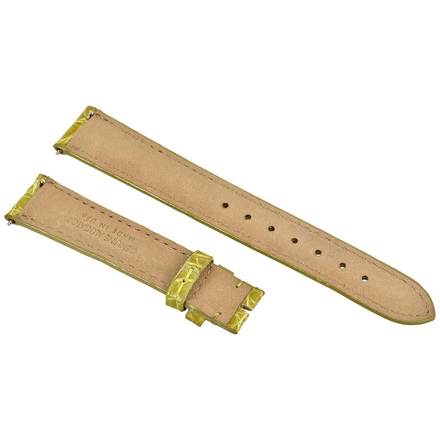 Hadley Roma Hadley Roma Lime Green 16 MM Alligator Leather Strap 2