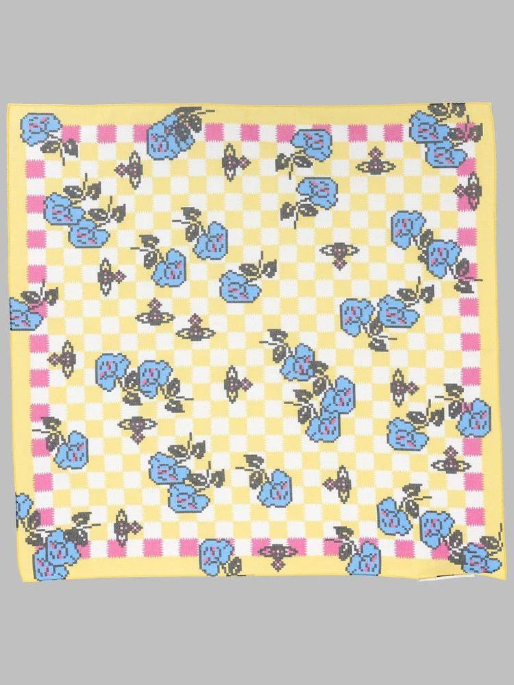 Vivienne Westwood Vivienne Westwood Checked Floral Square Scarf