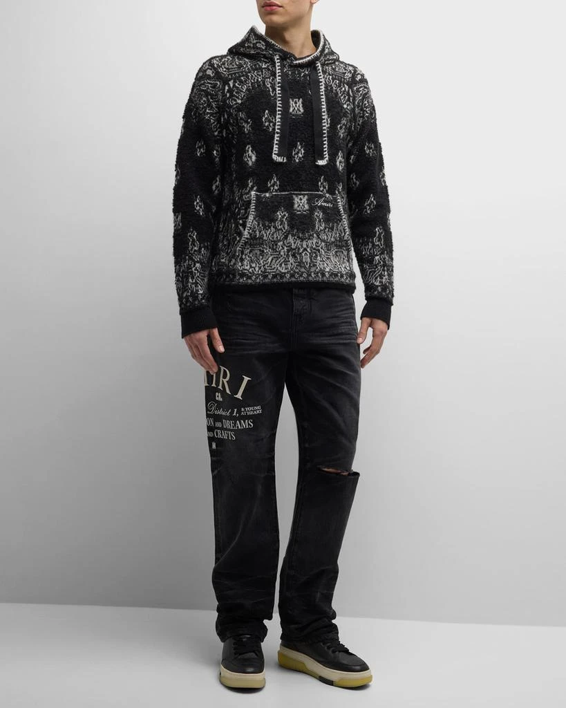 AMIRI Men's Bandana Knit Hoodie 4