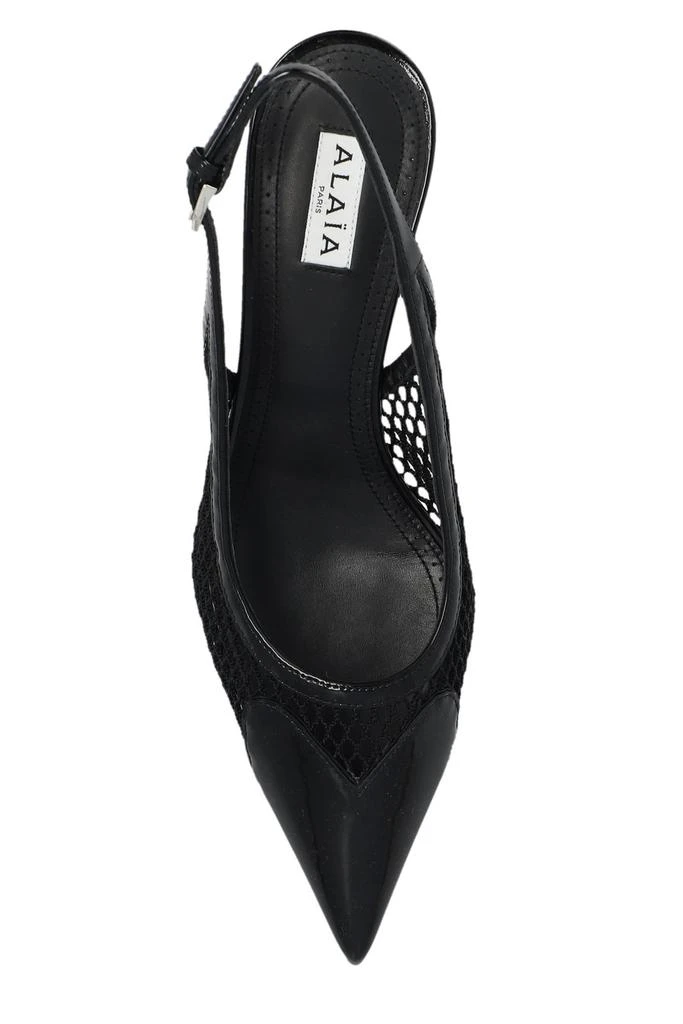 Alaïa Alaïa Le Coeur Mesh Slingback Pumps 4