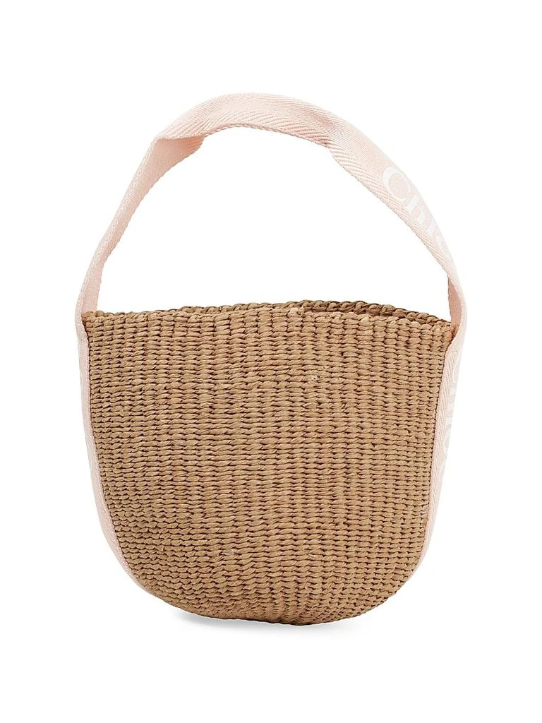 Chloé Girl's Straw Basket Handle Bag 6