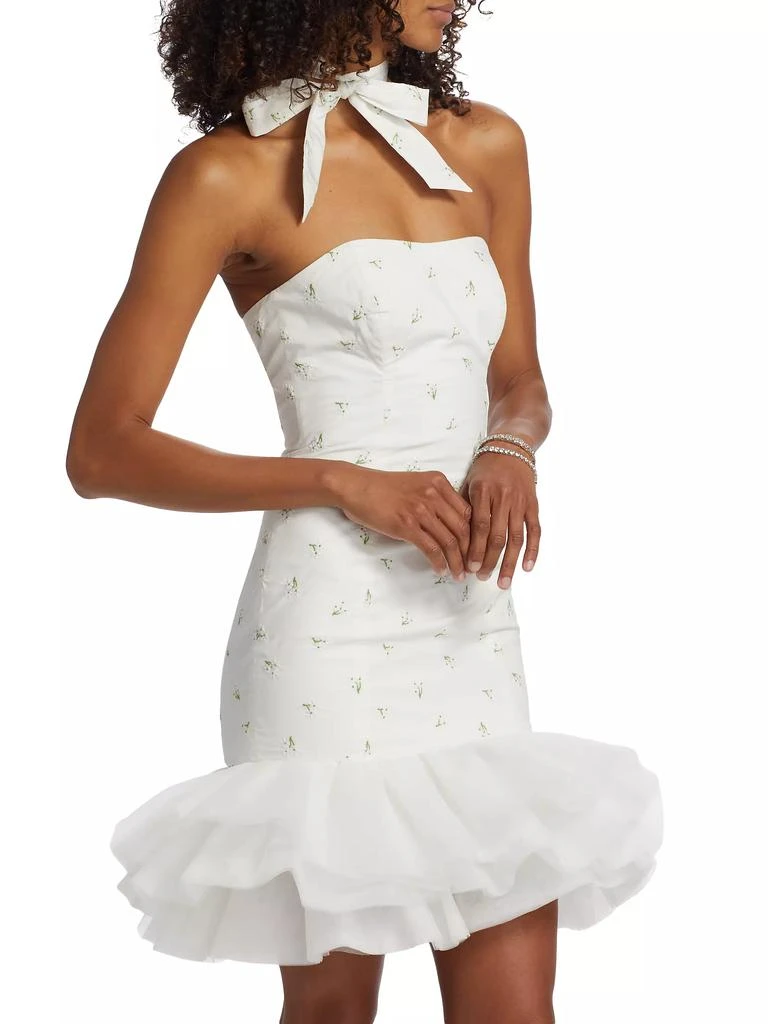 The Bar Blake Embroidered Flare Minidress 4