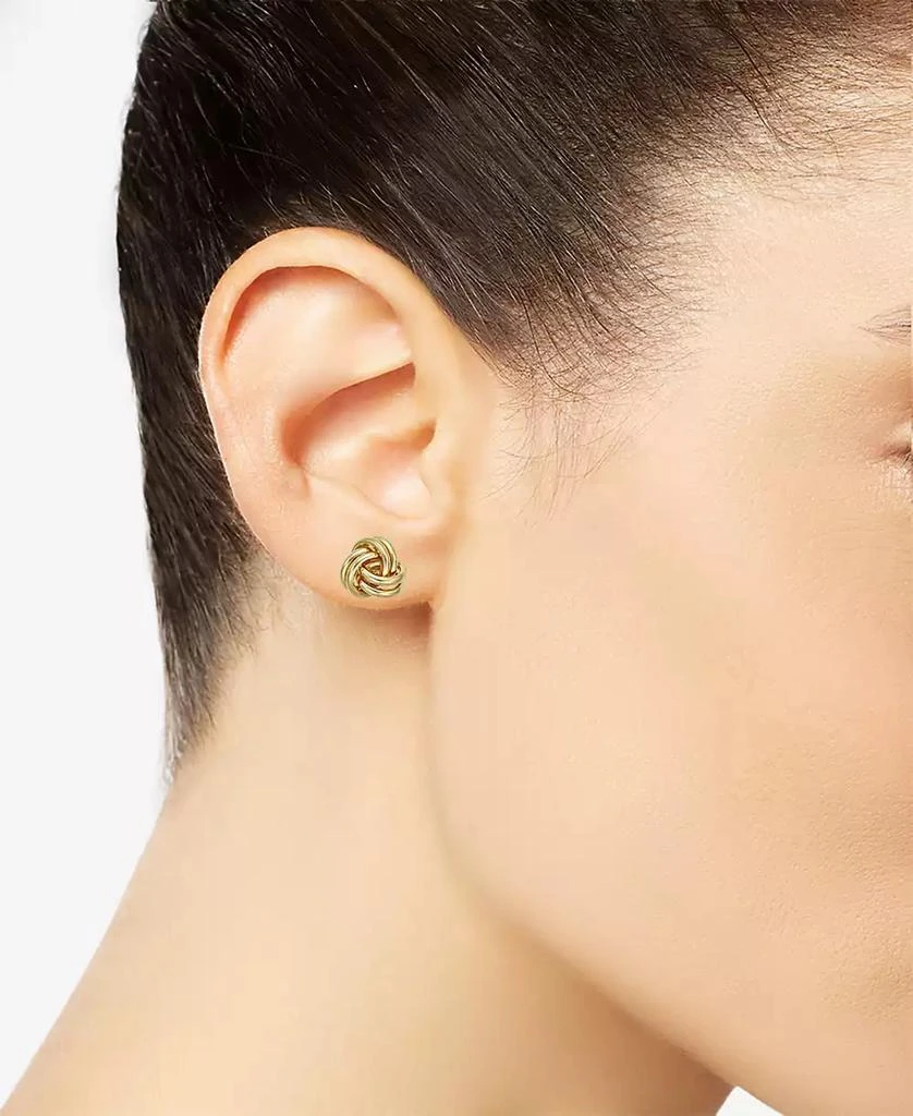 Macy's Love Knot Stud Earrings in 10k Gold 2