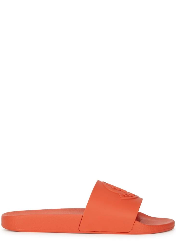 Moncler Basile logo rubber sliders 1