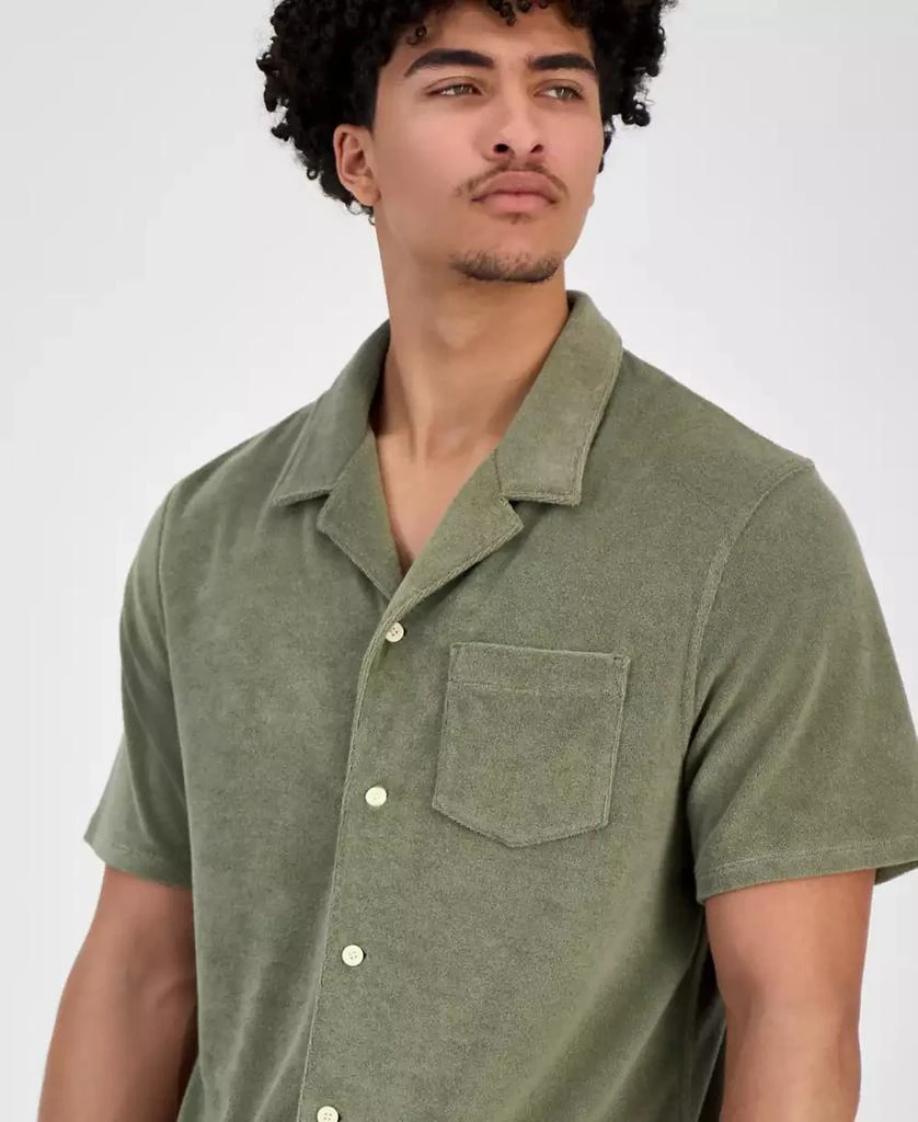 Levi's Men's Portola Short Sleeve Terry Button-Front Camp Shirt 3