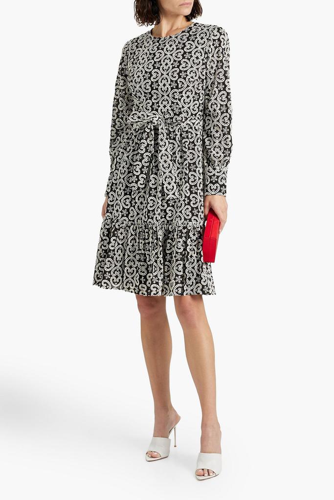 MIKAEL AGHAL Broderie anglaise cotton midi dress