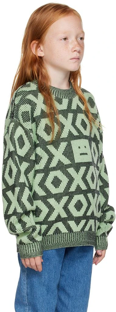 Acne Studios Kids Black & Green 'XO' Sweater 2