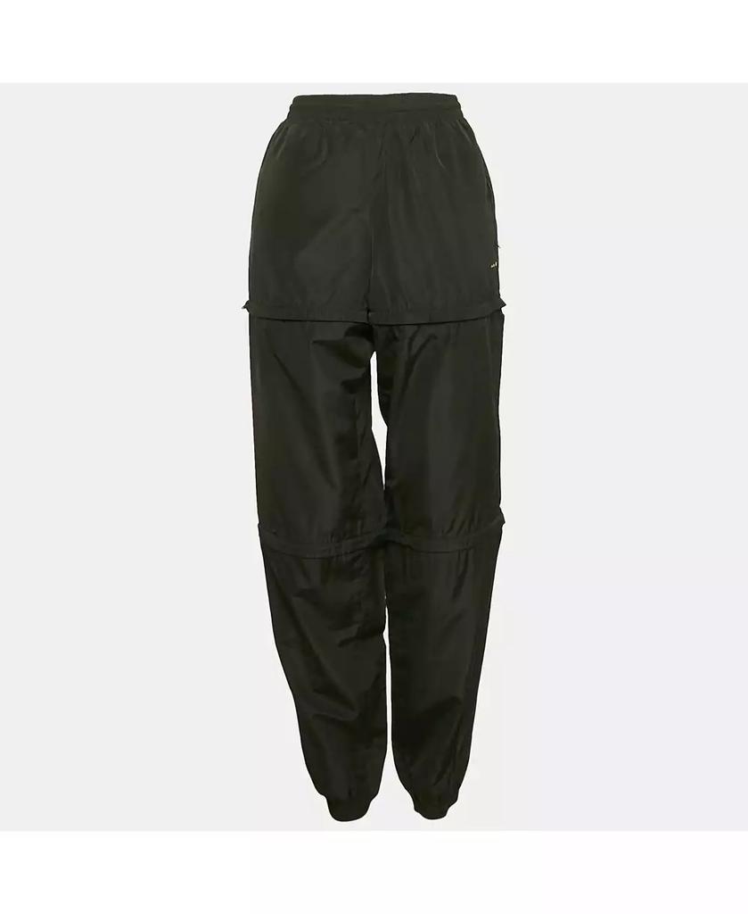 Pre-Owned Balenciaga Women's Black Synthetic Detachable Track Pants
