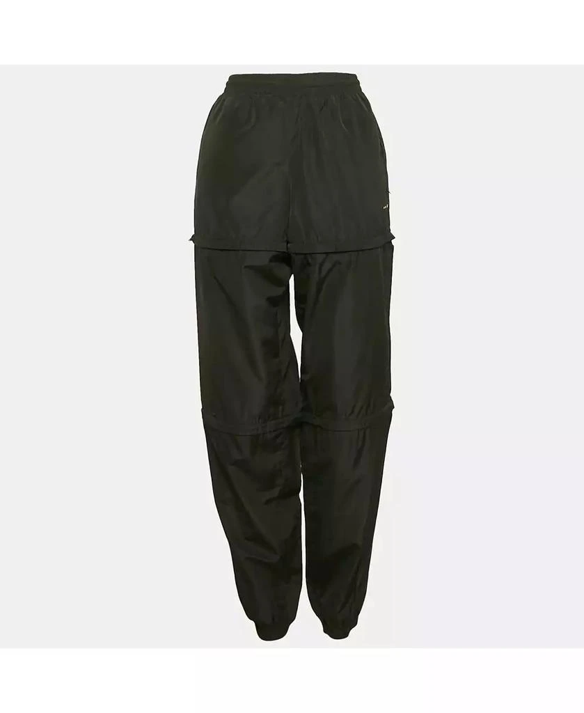 Pre-Owned Balenciaga Women's Black Synthetic Detachable Track Pants 1