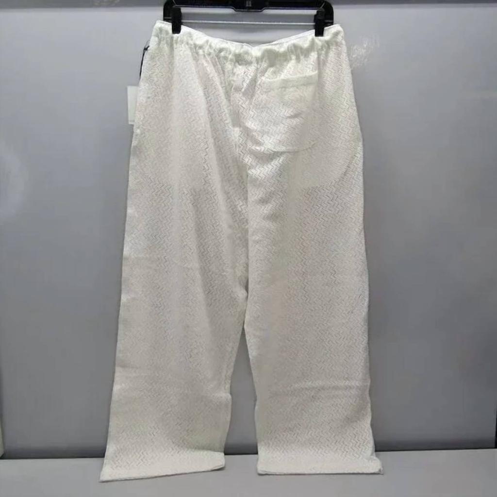 AIMÉ LEON DORE Men's Lace Resort Pant In White