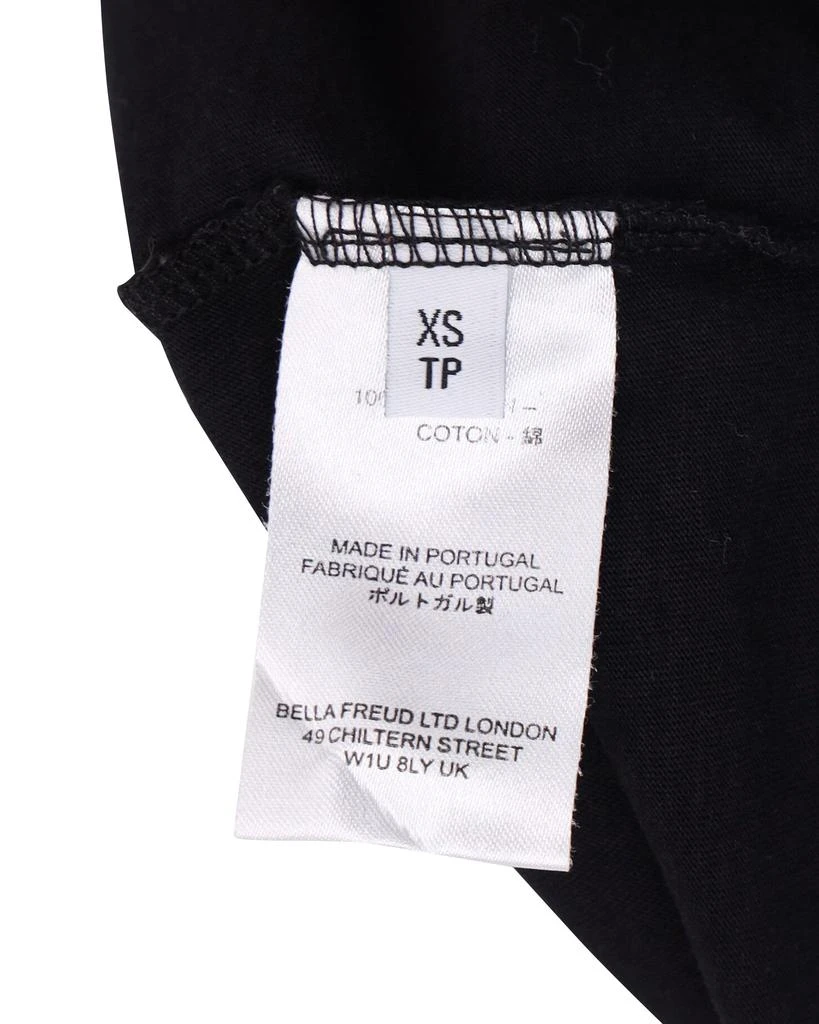 Bella Freud 90's Print T-Shirt in Black Cotton 5
