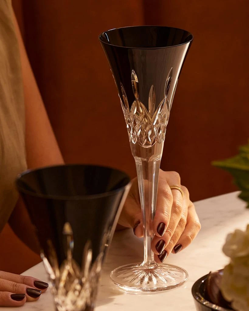Waterford Crystal Lismore Black Flute Glasses, Set of 2 4