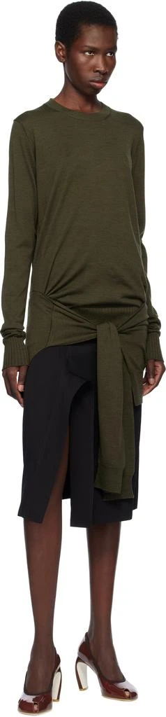 Stella McCartney Khaki Mixed Wool Sweater 4