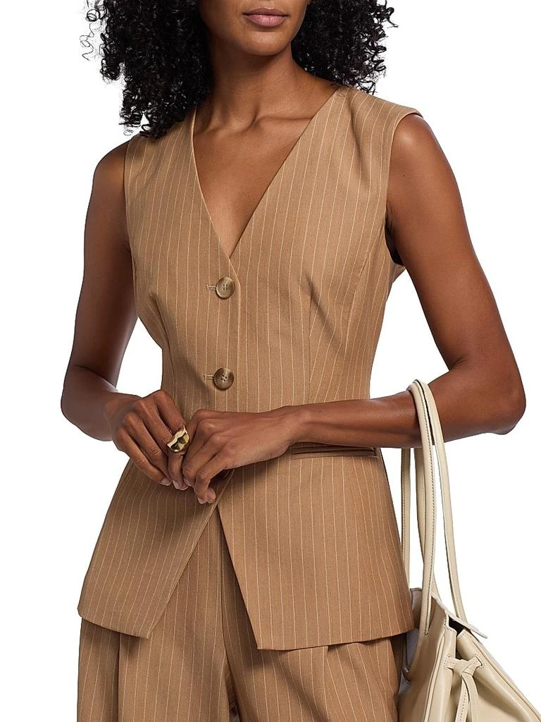 Toccin Tibbie Pinstriped Cutaway Vest 6