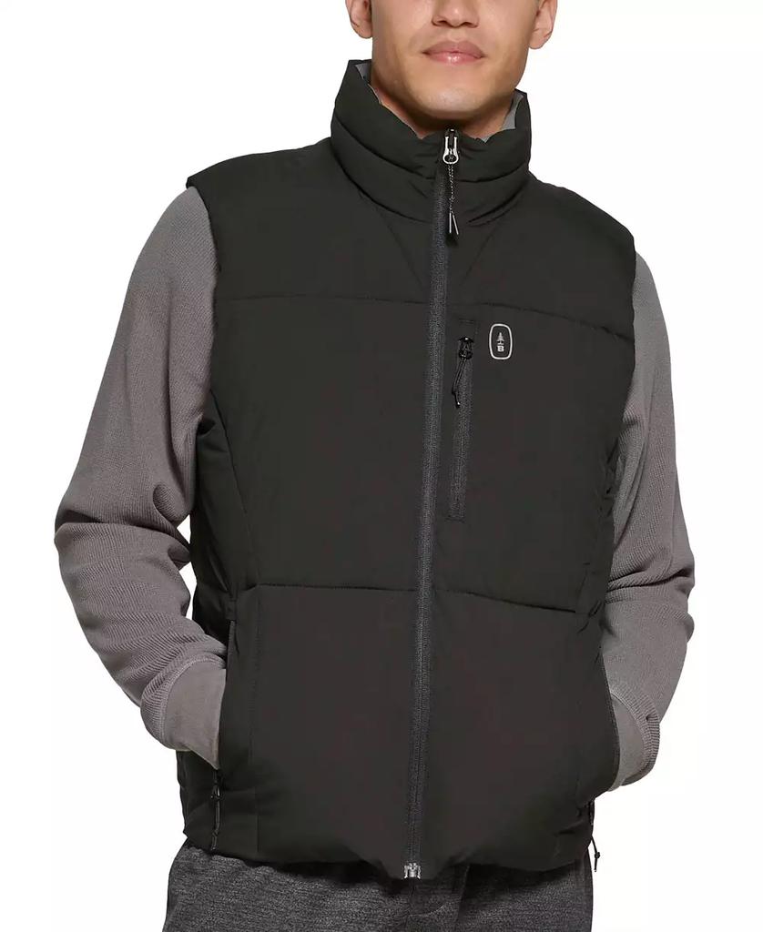 BASS OUTDOOR Men's Glacier Quilted Full-Zip Hiking Vest
