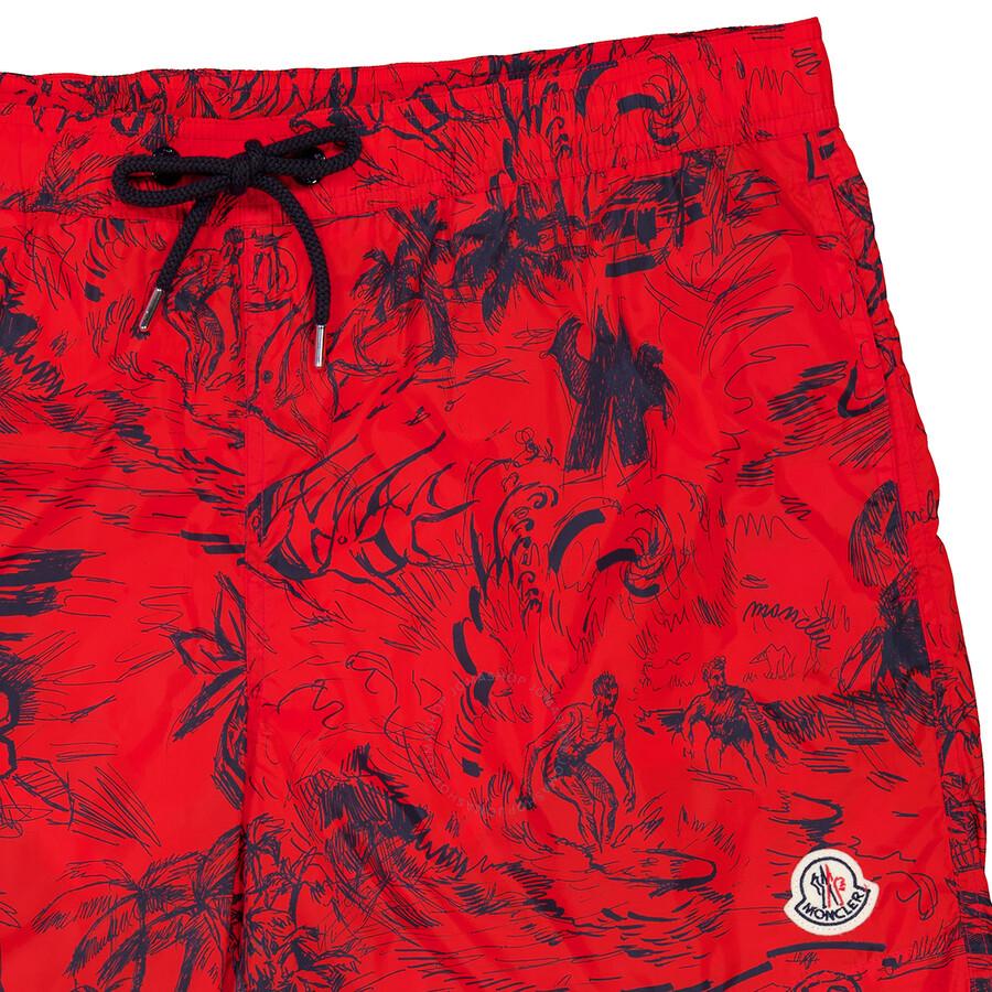 Moncler Palm Tree Swim Shorts