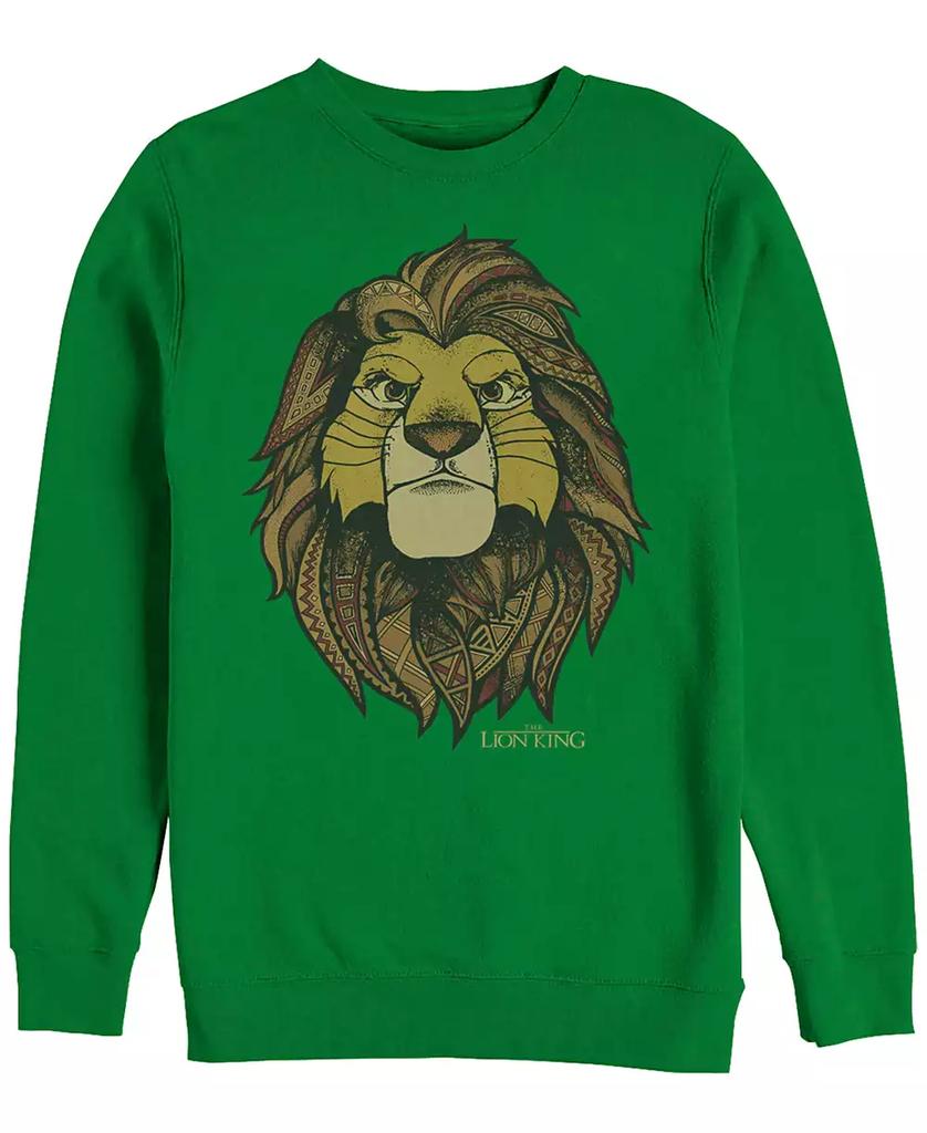 Disney Disney Men's Lion King Noble Simba, Crewneck Fleece