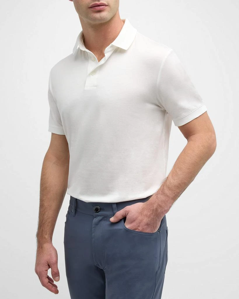 Emporio Armani Men's Solid Jersey-Stretch Polo Shirt 5