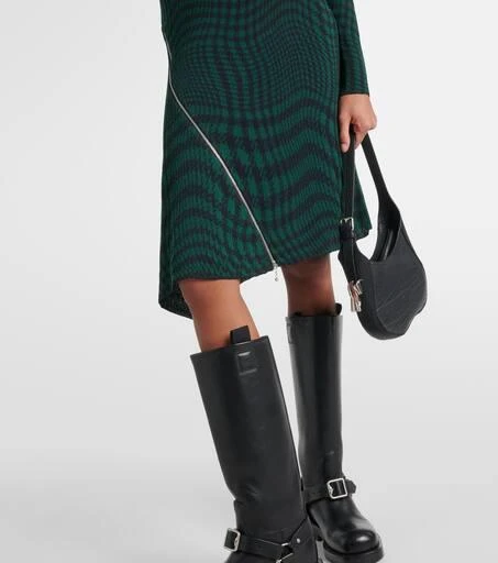 Burberry Burberry Check wool-blend midi dress 5