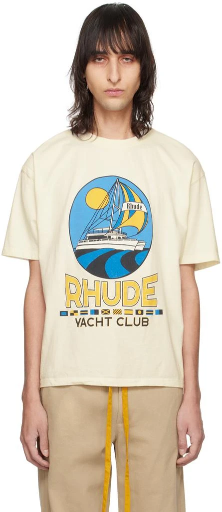 Rhude Off-White 'Yacht Club' T-Shirt 1