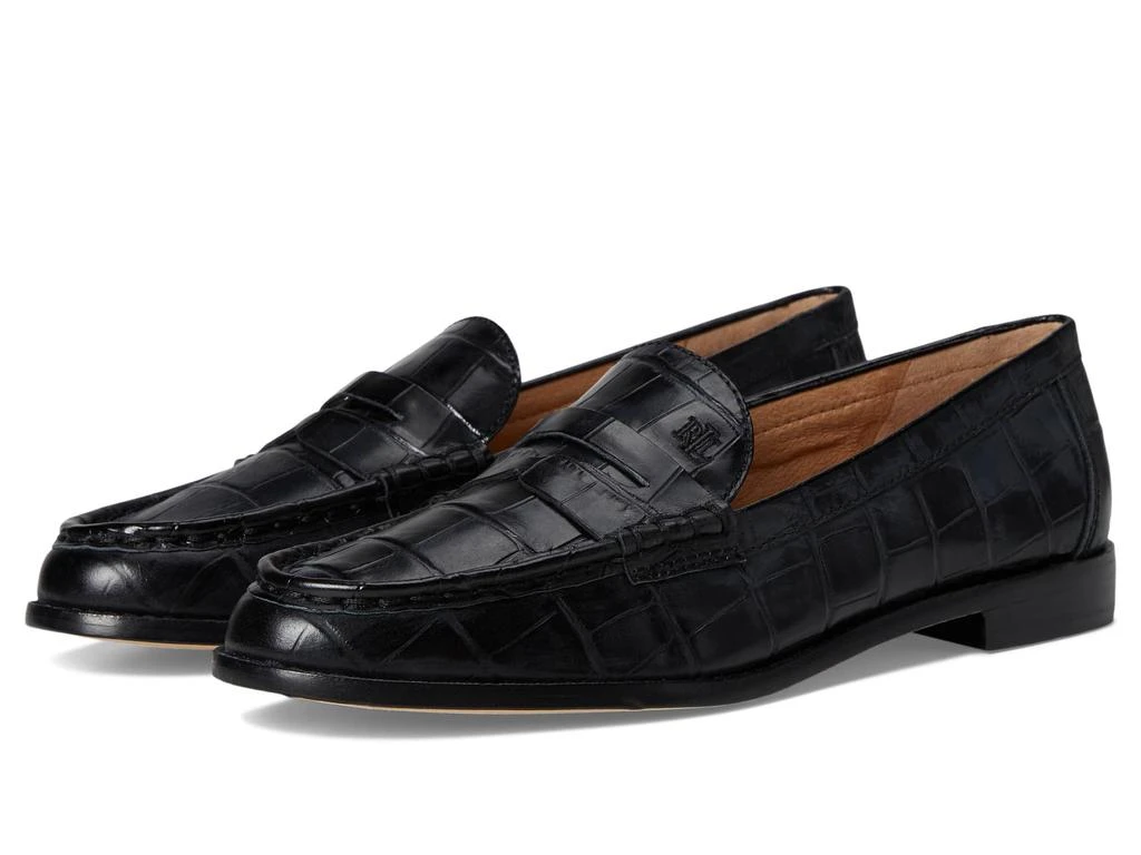 Wynnie Crocodile-Embossed Leather Loafer – On Sale Now with  display picture 3