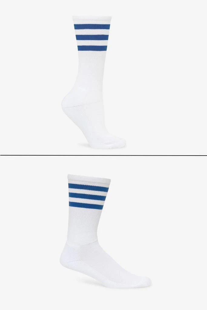 Los Angeles Apparel CALFSOCK - Unisex 3-Stripe Calf Sock 18