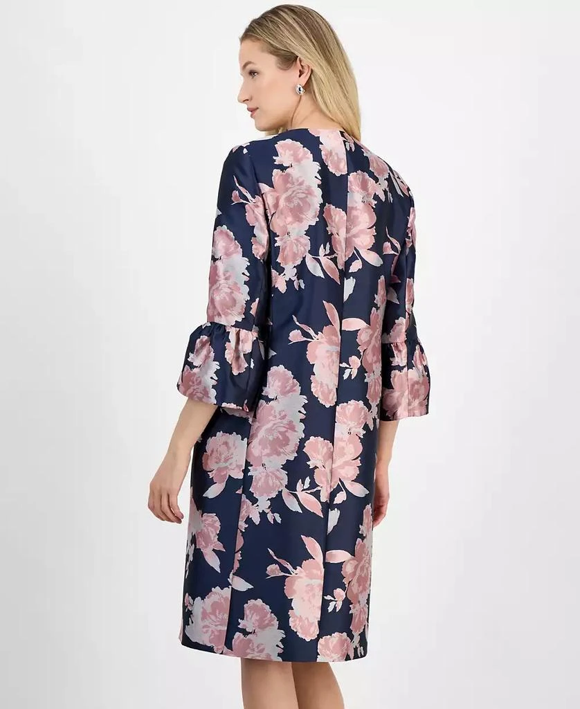 Kasper Women's Floral-Print Jacquard Topper Jacket 4