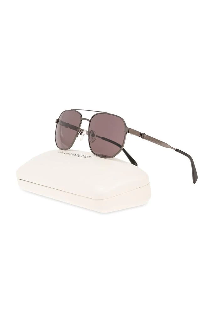 Alexander McQueen Alexander McQueen Skull Detailed Pilot Frame Sunglasses 2
