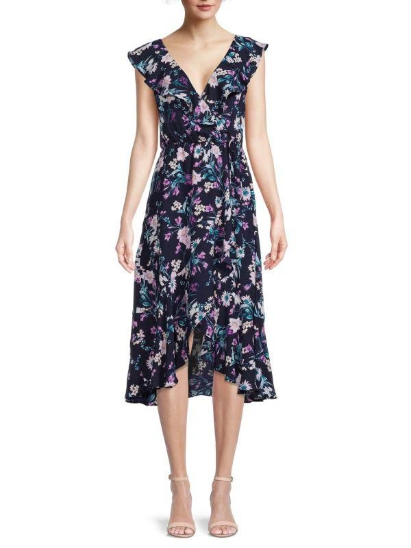 Socialite Ruffle Trim Wrap Dress 1