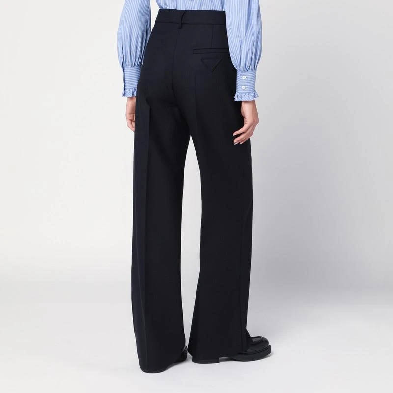 Prada Blue wool wide trousers 4