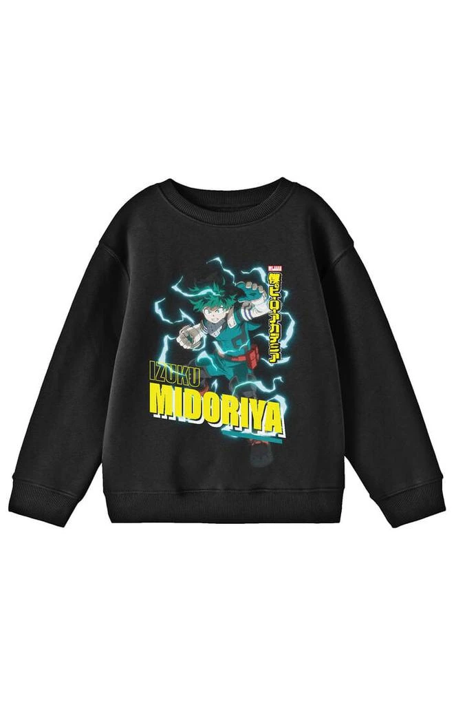 null Kids My Hero Academia Izuku Midoriya Crew Neck Sweatshirt 1