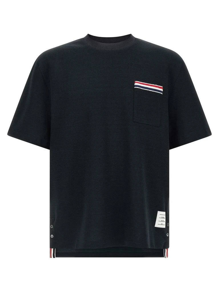 Thom Browne Thom Browne RWB Embroidered Crewneck T-Shirt 1