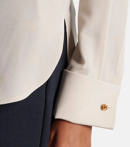 Max Mara Apollo bow-detail silk crêpe blouse 5