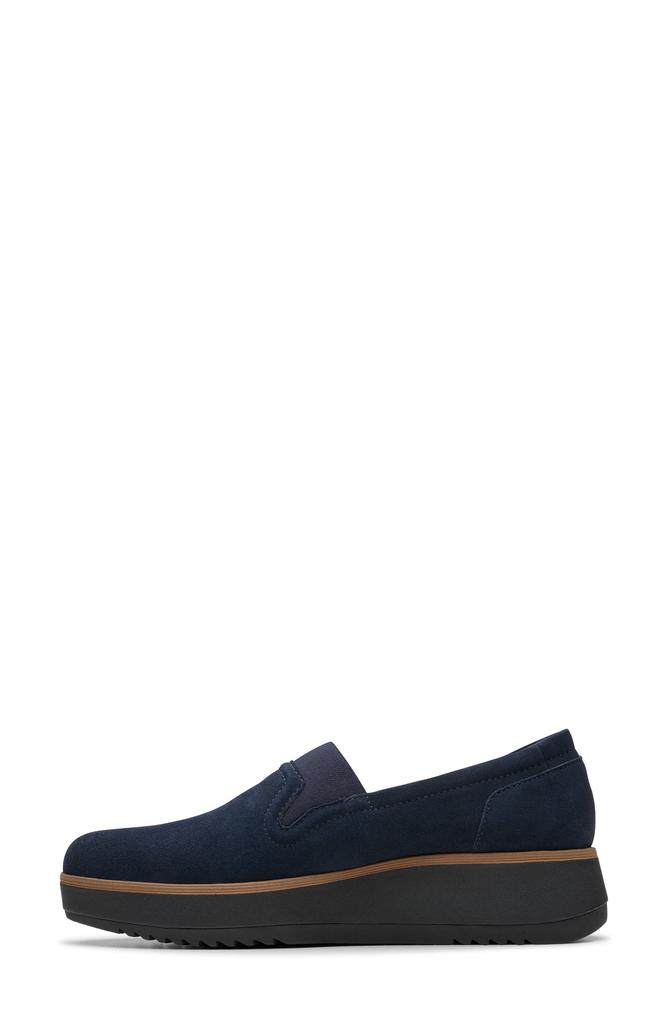 Zylah Sky Platform Loafer Navy Suede 8