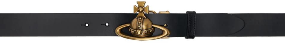 Vivienne Westwood Black Orb Buckle Belt 1