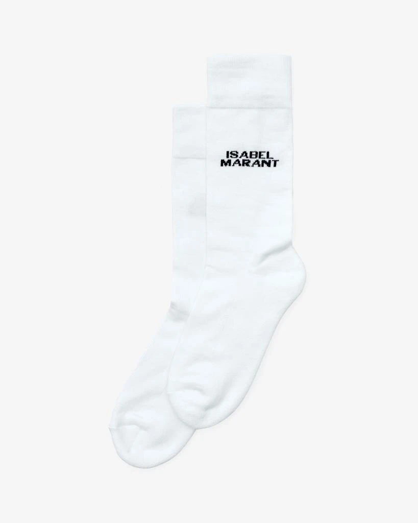 ISABEL MARANT ISABEL MARANT, DAWI LOGO SOCKS - Women - White - OneSize 1