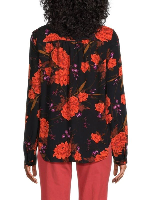 Chelsea & Theodore Floral Long Sleeve Shirt 2