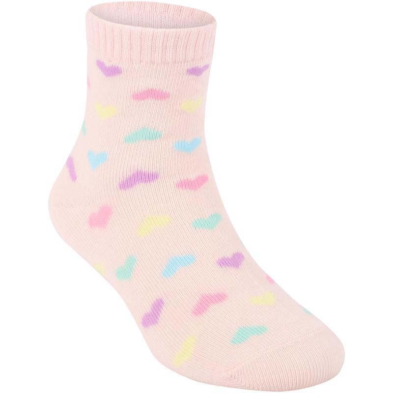 OMG! Accessories Set of socks with unicorns love hearts and mermaids in pink