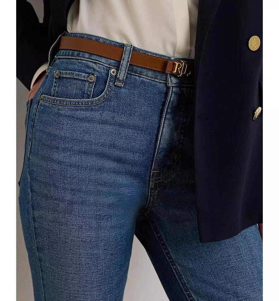 Ralph Lauren Petite High-Rise Boot Cut Jeans 4