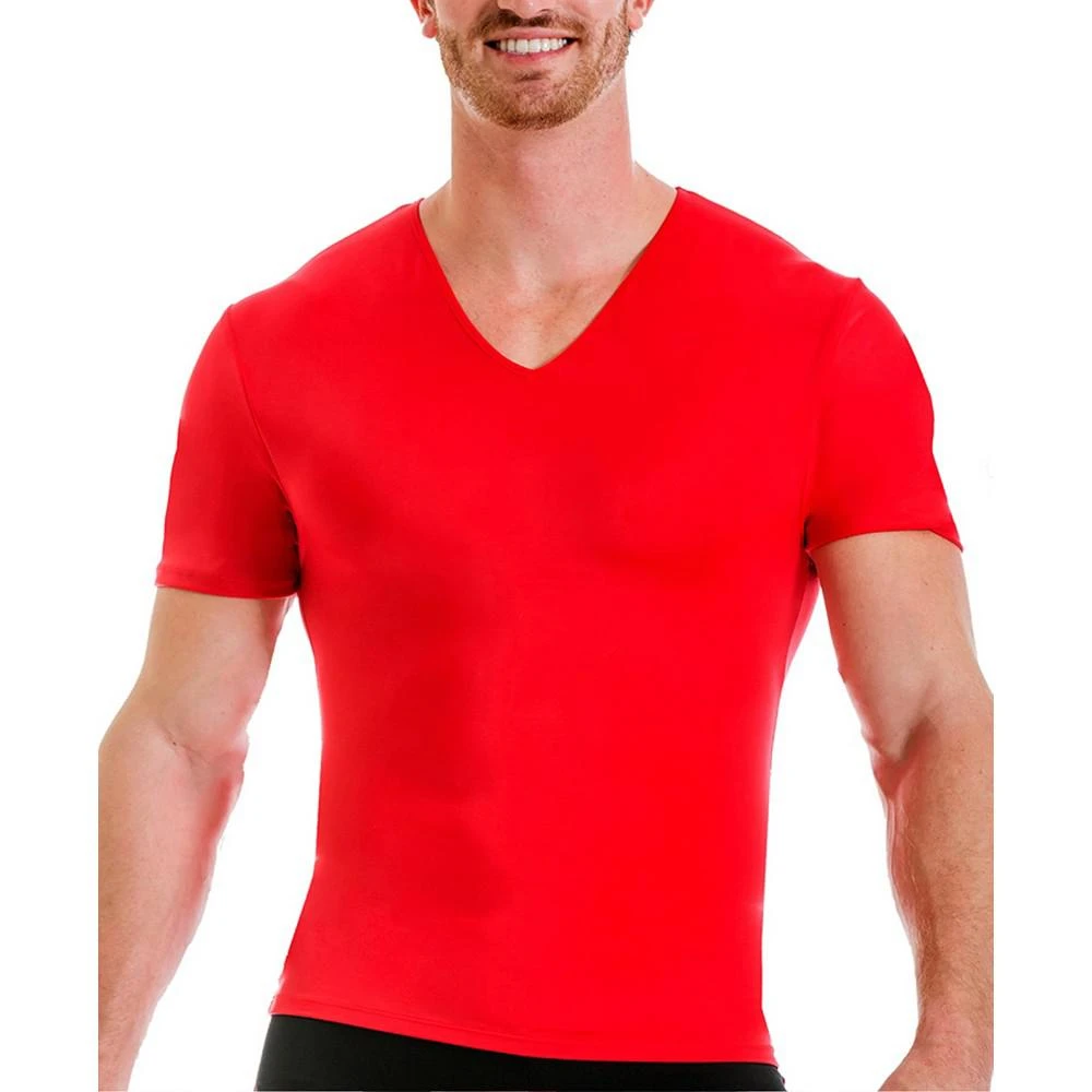 Instaslim Men's Big & Tall Compression Activewear Short Sleeve V-Neck T-shirt