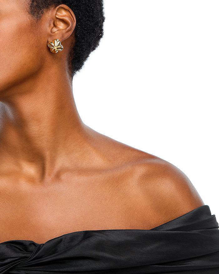 Bloomingdale's Fine Collection Flower Button Stud Earrings in 14K Yellow Gold