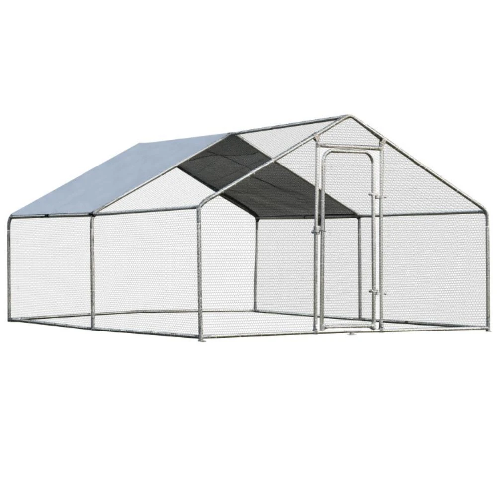 Hivvago Large Walk in Shade Cage Chicken Coop with Roof Cover-13'